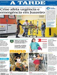 Capa do jornal A Tarde 29/09/2019