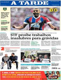 Capa do jornal A Tarde 30/05/2019