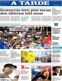 Capa do jornal A Tarde 31/05/2019