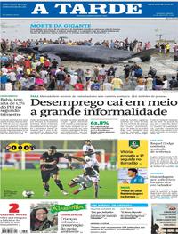 Capa do jornal A Tarde 31/08/2019