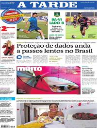 Capa do jornal A Tarde 01/03/2020