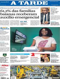 Capa do jornal A Tarde 01/07/2020