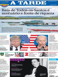 Capa do jornal A Tarde 01/11/2020