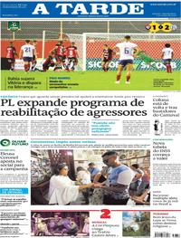 Capa do jornal A Tarde 02/03/2020