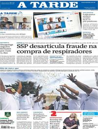 Capa do jornal A Tarde 02/06/2020
