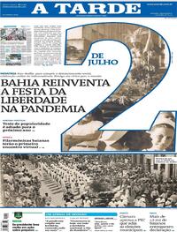 Capa do jornal A Tarde 02/07/2020