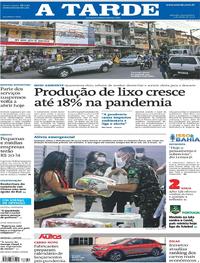 Capa do jornal A Tarde 03/06/2020