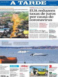 Capa do jornal A Tarde 04/03/2020