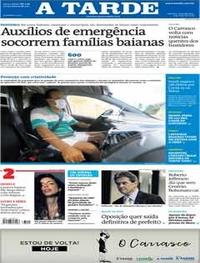Capa do jornal A Tarde 04/05/2020