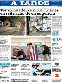Capa do jornal A Tarde 04/11/2020