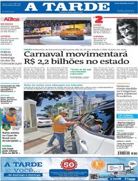 Capa do jornal A Tarde 05/02/2020