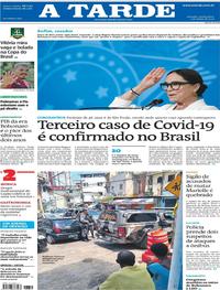 Capa do jornal A Tarde 05/03/2020