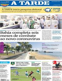 Capa do jornal A Tarde 06/09/2020