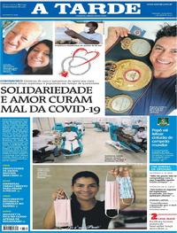 Capa do jornal A Tarde 07/04/2020