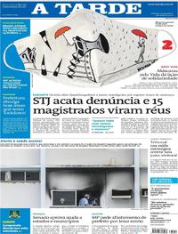 Capa do jornal A Tarde 07/05/2020