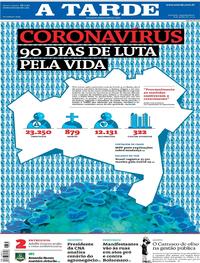 Capa do jornal A Tarde 08/06/2020