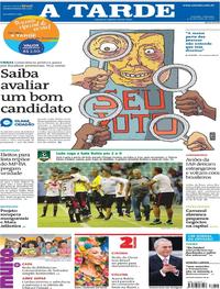 Capa do jornal A Tarde 09/02/2020
