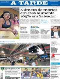 Capa do jornal A Tarde 09/07/2020