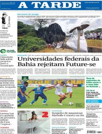 Capa do jornal A Tarde 10/02/2020
