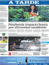 Capa do jornal A Tarde 10/08/2020