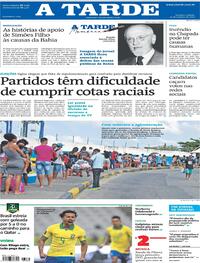 Capa do jornal A Tarde 10/10/2020