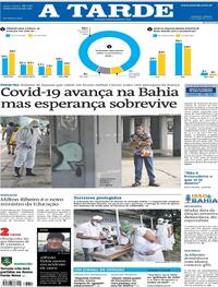 Capa do jornal A Tarde 11/07/2020