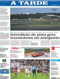 Capa do jornal A Tarde 12/02/2020