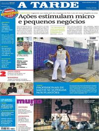 Capa do jornal A Tarde 12/04/2020