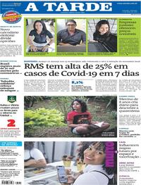 Capa do jornal A Tarde 12/07/2020