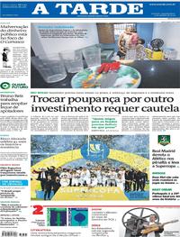 Capa do jornal A Tarde 13/01/2020