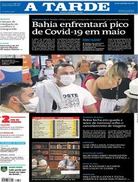 Capa do jornal A Tarde 13/03/2020