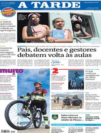 Capa do jornal A Tarde 13/09/2020