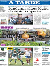 Capa do jornal A Tarde 13/12/2020