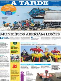 Capa do jornal A Tarde 16/02/2020
