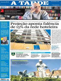 Capa do jornal A Tarde 16/04/2020