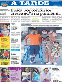 Capa do jornal A Tarde 16/08/2020