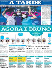 Capa do jornal A Tarde 16/11/2020