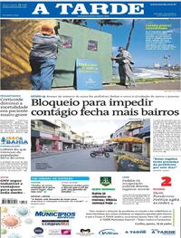 Capa do jornal A Tarde 17/06/2020