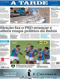 Capa do jornal A Tarde 17/11/2020
