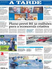 Capa do jornal A Tarde 19/08/2020