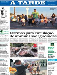 Capa do jornal A Tarde 20/01/2020