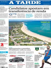 Capa do jornal A Tarde 21/10/2020