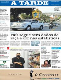 Capa do jornal A Tarde 22/06/2020