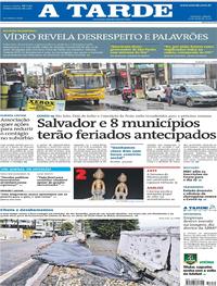 Capa do jornal A Tarde 23/05/2020