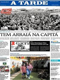 Capa do jornal A Tarde 23/06/2020