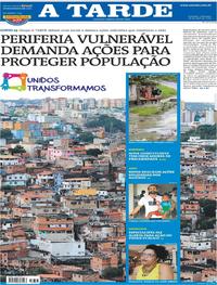 Capa do jornal A Tarde 26/04/2020