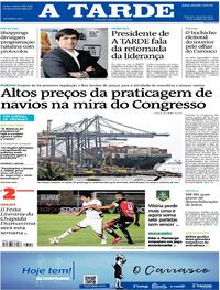 Capa do jornal A Tarde 26/10/2020