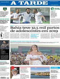 Capa do jornal A Tarde 27/01/2020