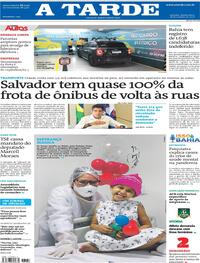 Capa do jornal A Tarde 28/10/2020