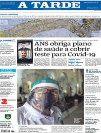 Capa do jornal A Tarde 30/06/2020